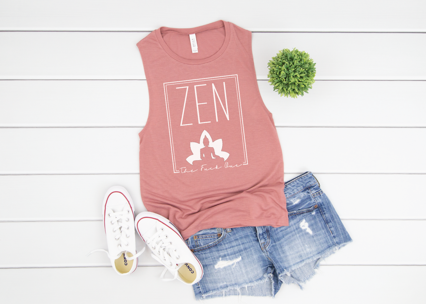 ZEN THE FCK OUT Workout Yoga Muscle Tank Shirt