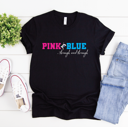 Pink And Blue Through and Through Miami Dancity Studios Season 14 T-shirt