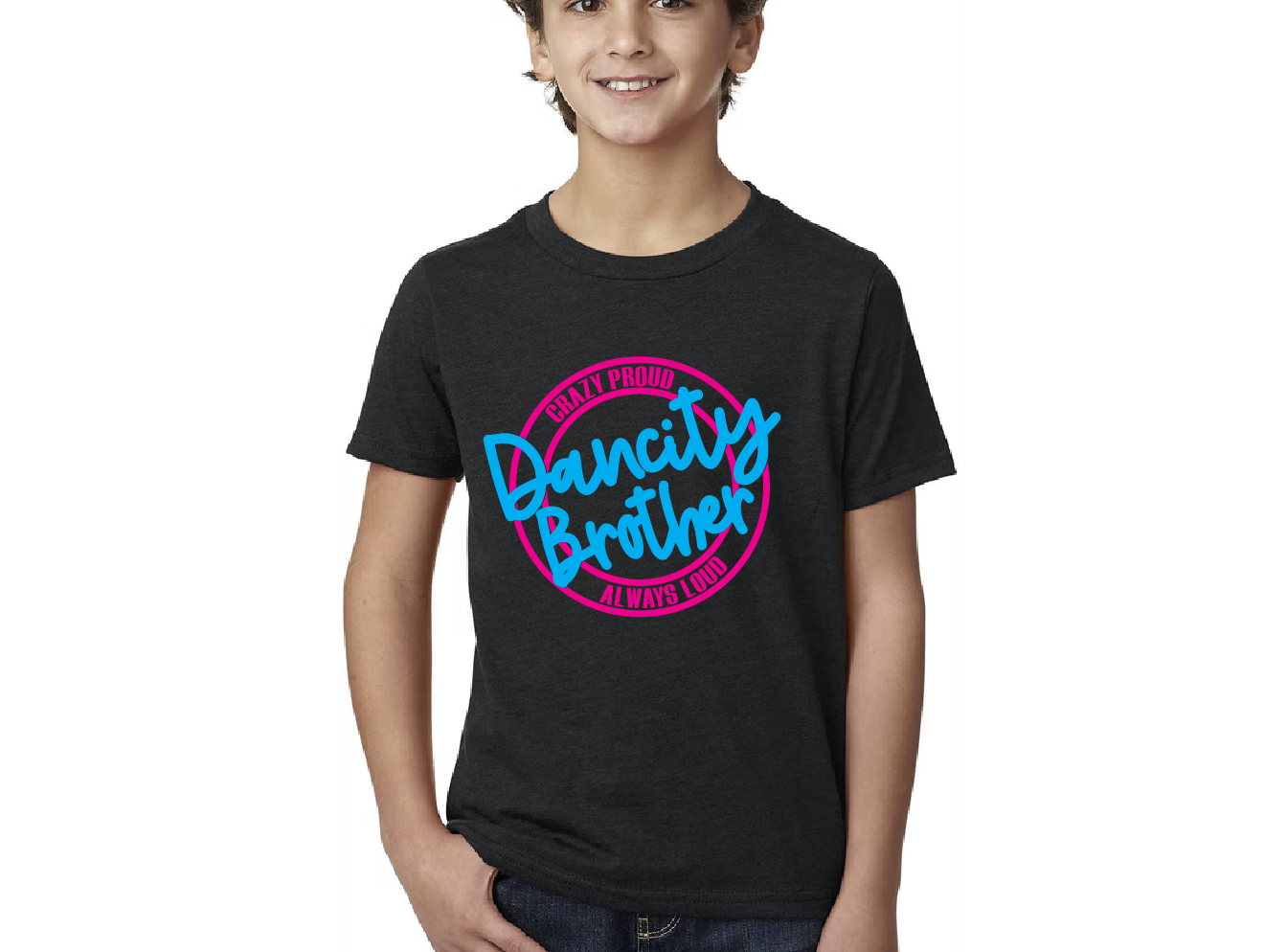 "CRAZY PROUD, ALWAYS LOUD" Miami Dancity BROTHER crewneck T-shirt