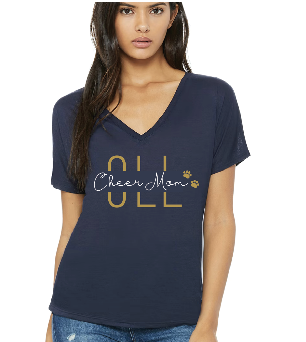 OLL CHEER MOM V-neck T-shirt