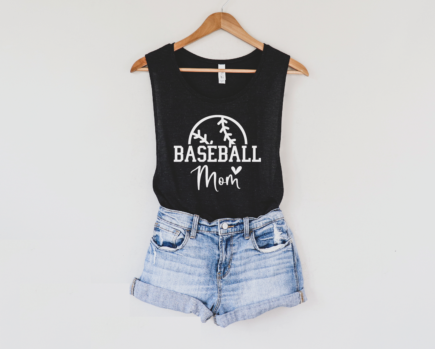 Baseball Mom Sleeveless Tshirt