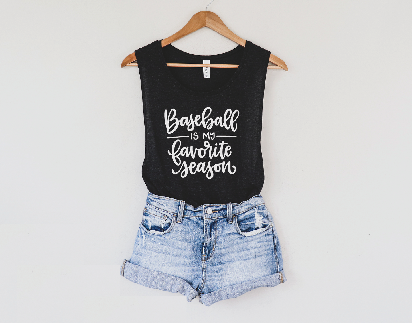 Baseball is my Favorite Season Mom Sleeveless Tshirt